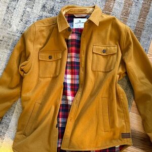 EUC Normal Brand Brightside Flannel Lined Workwear Jacket in Gold XL